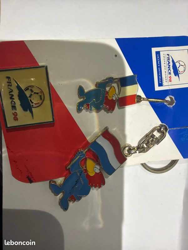 Pince à cravate officielle coupe du monde France 98 numéroté