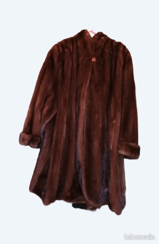 Manteau en vison naturel Sam Rone Paris – Taille 40 – Excellent