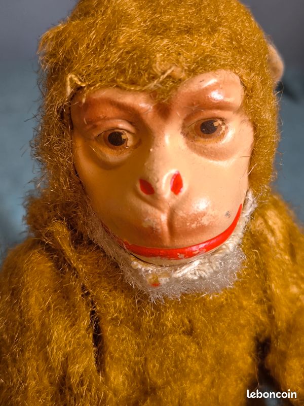 SINGE ANCIEN PELUCHE mohair fabrication SCHUCO EUR 55,00 - FR