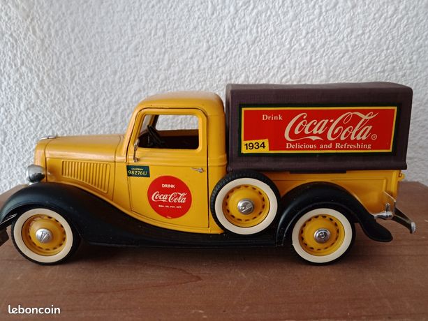 Solido 1/19 - Ford Pick-up 1936 Coca-Cola Rouge - Collection Vintage Sans Boîte