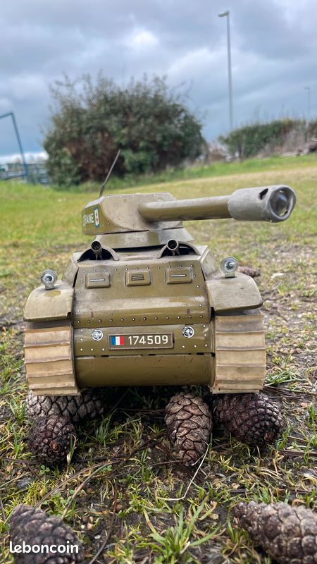 Char En Tôle Lorraine - Joustra Réf 707 - Jouet Mécanique Vintage, Collection
