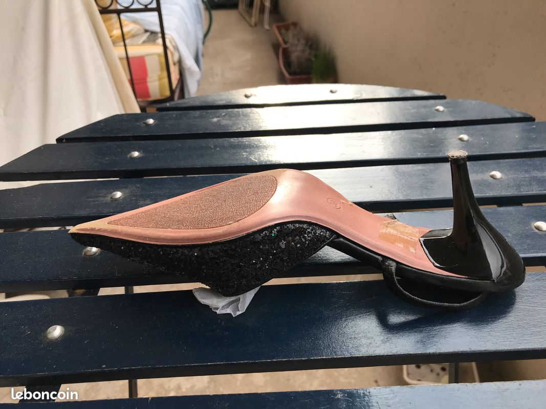 Chaussures à bride habillées, noirs T 38 (image 3)
