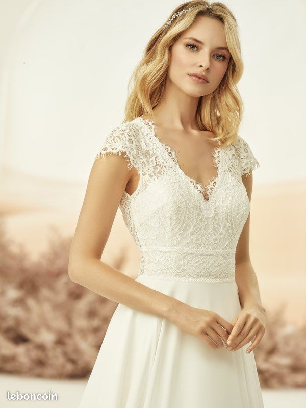 Robe de mariée Bianco Evento modèle Perla (image 3)