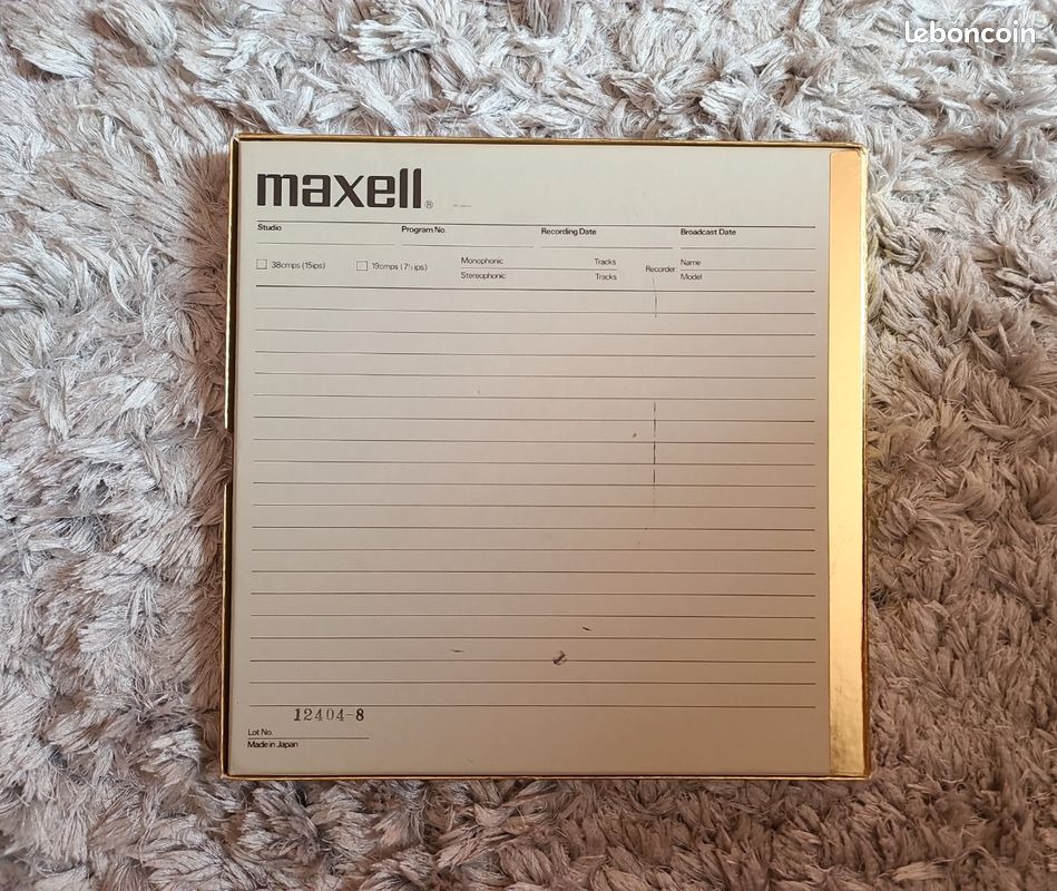 Bande Magnétique Audio ALU/Plastique 27cm 1/4 Pouce  NAB Compatible Revox Technics Sony