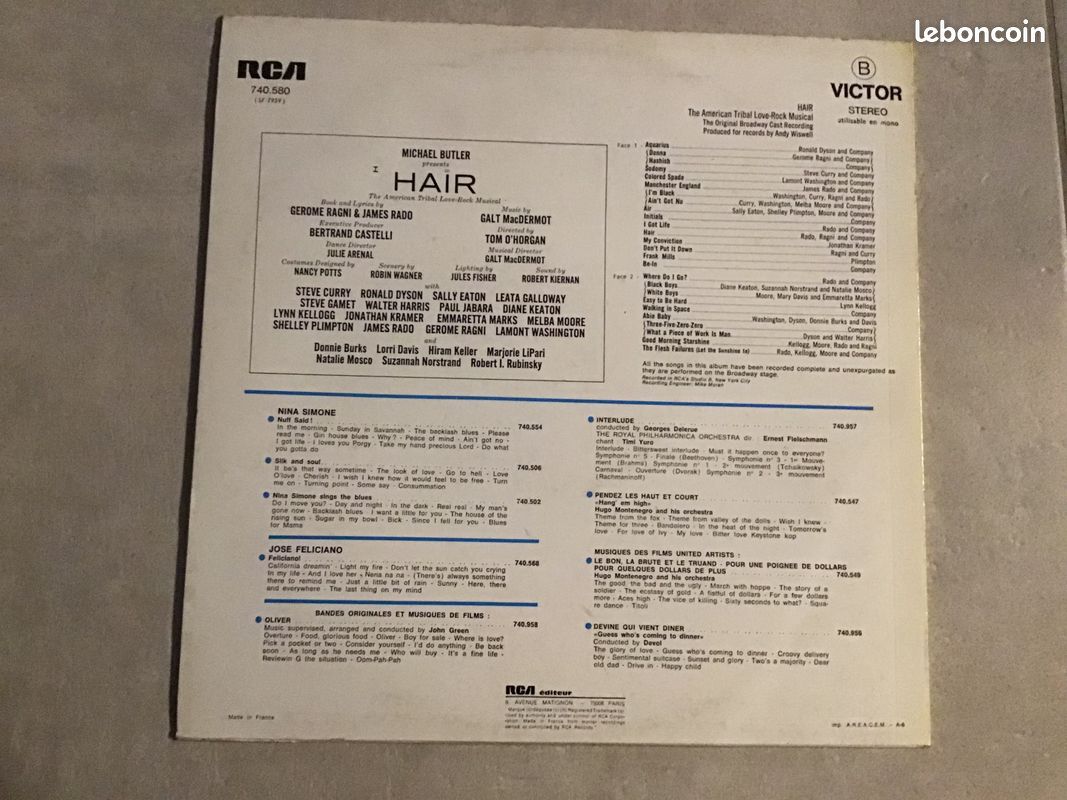 Vinyle HAIR (image 2)