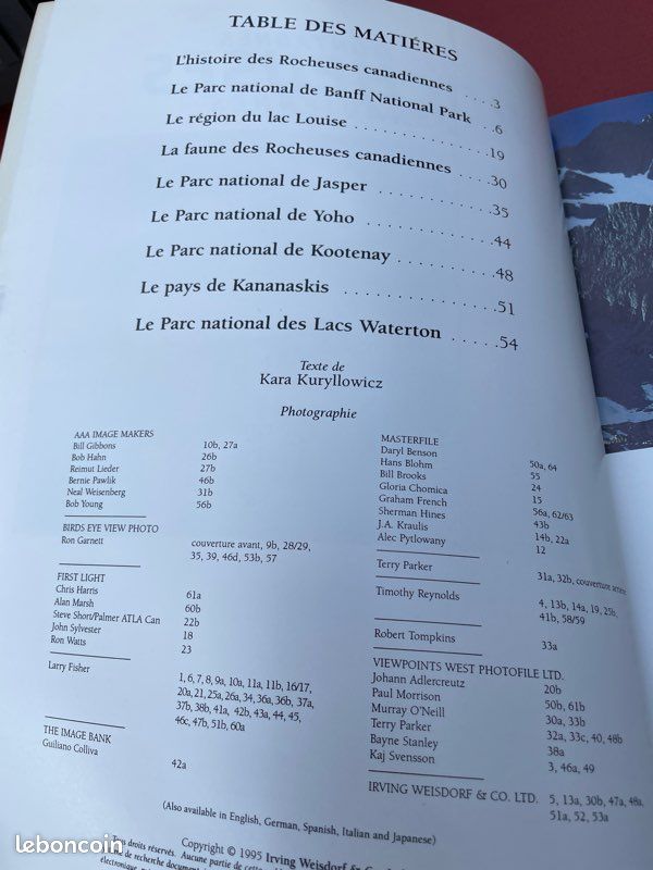 Livre Les montagnes roche canadiennes (image 3)