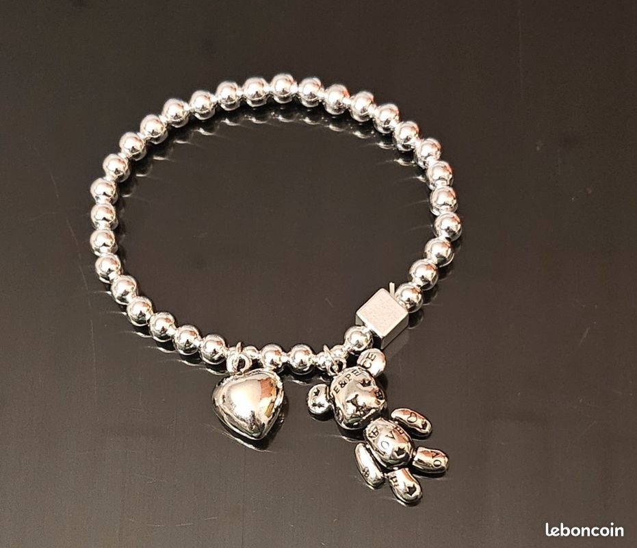 Pack De 3 Perles Charme Argent 925 - Chapeau, Birdie Et Train Avec Zircon 5A Pour Bracelet Et Collier Femme