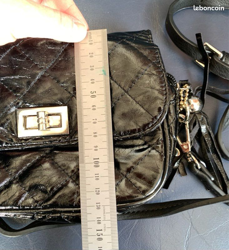 Mini sac matelassé noir (image 7)