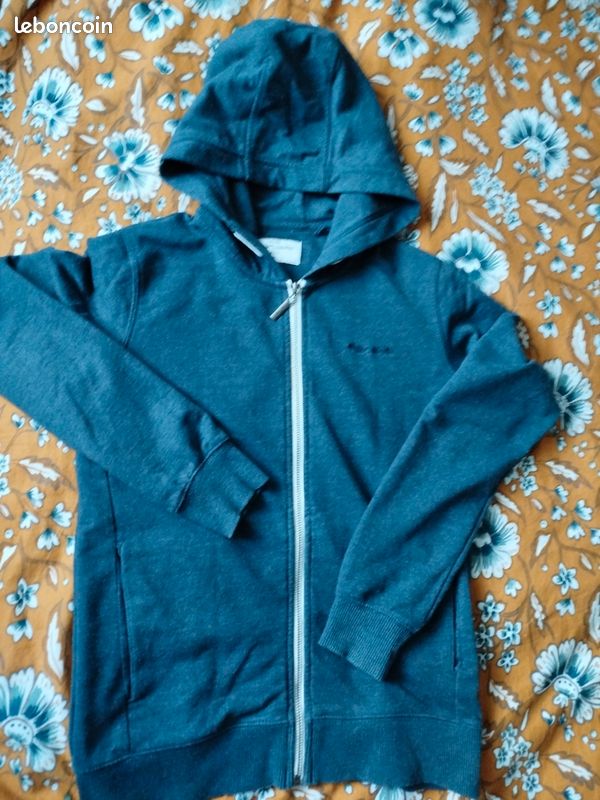 Gilet Noir Taille 14 Ans - Occasion Très Bon état