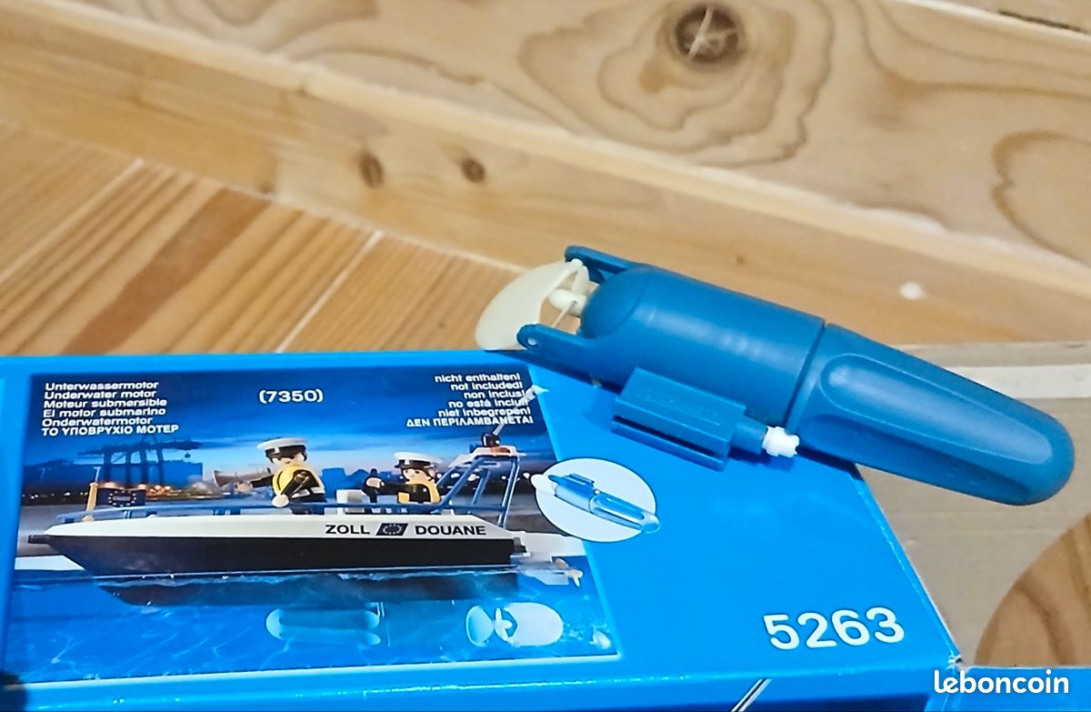Jouet playmobil - 5263 Bateau des douaniers et son moteur (7350) (image 3)