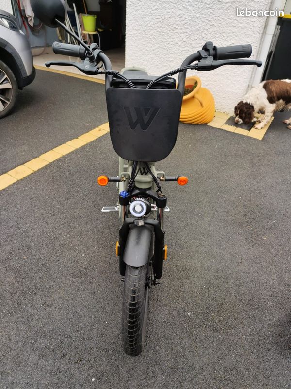 Vélo mobylette WISPEED WIMOB Plus Kaki - Homologuée (image 4)