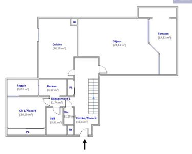 Appartement 400 000 € - 115 m²