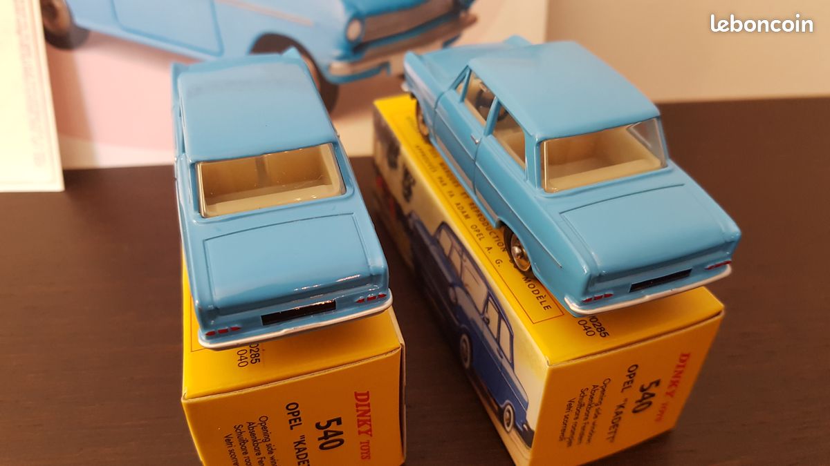 Ancienne Dinky Toys France N°540 - Opel Kadett Avec Grandes Jantes, En Boite D'origine - Collection Voitures Miniatures