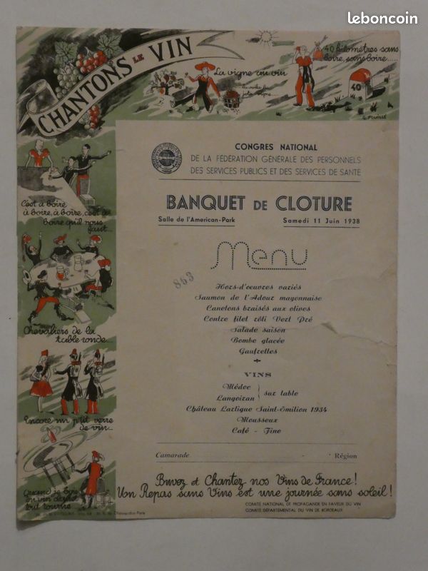 Document congrès CGT 1938 (image 1)