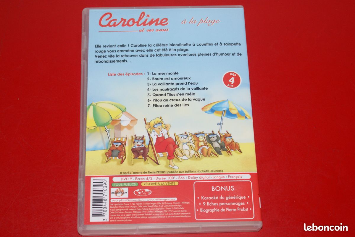 Dvd enfant caroline et ses amis (image 9)