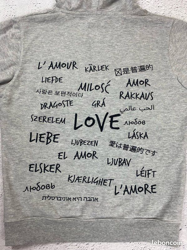 Sweat Pull Femme Whistles Gris Taille L – Love Letters – Coton Mélangé