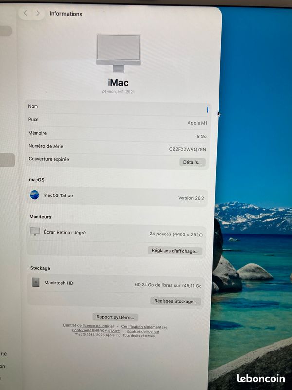 Imac M1 2021 + Hub offert (image 9)