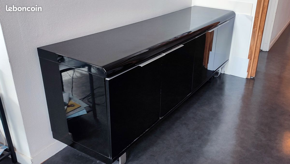 Buffet laqué noir (image 2)