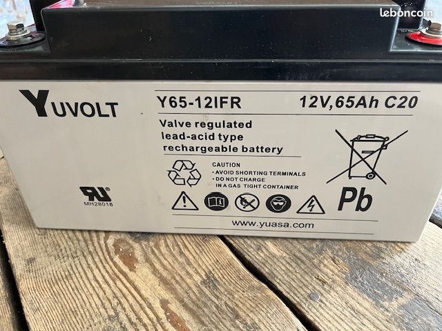 Batterie au plomb étanche 12V 65Ah neuve (image 5)