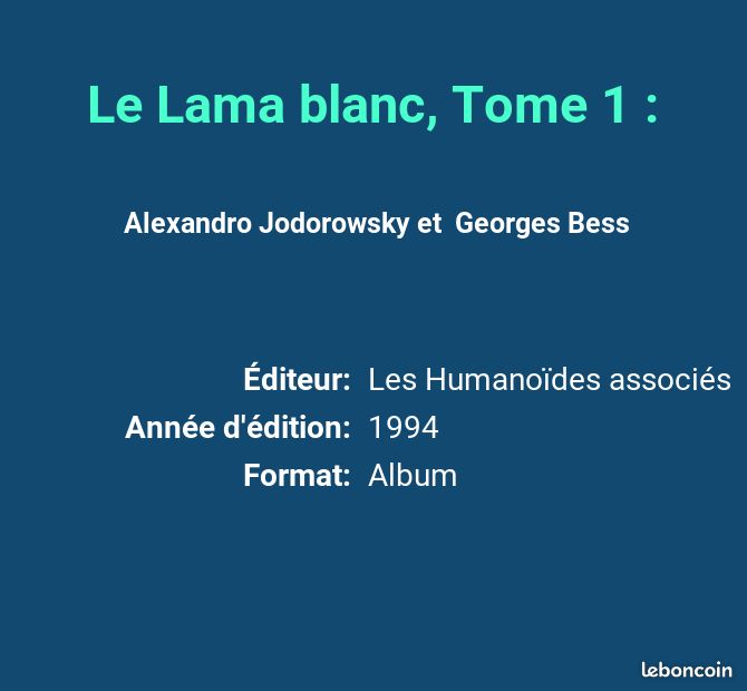 Le Lama blanc, Tome 1 : - Alexandro Jodorowsky et Georges Bess (image 2)