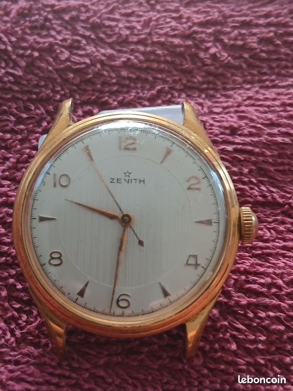 Montre Ancienne Incitus Automatique - Boîtier Et Bracelet Plaqué Or - Pour Homme - Occasion