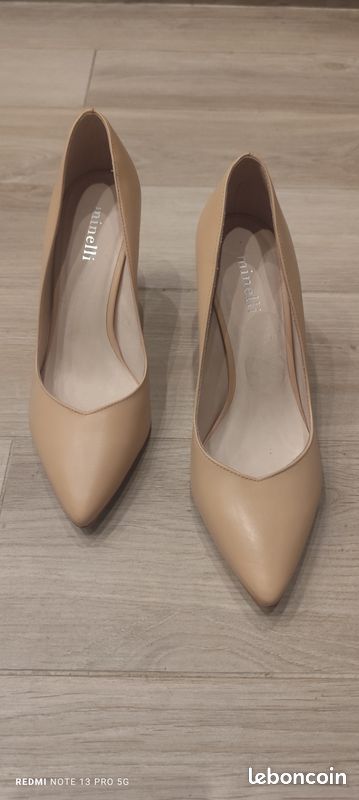 Minelli NEUF Escarpins à talons nude/beige Chaussures