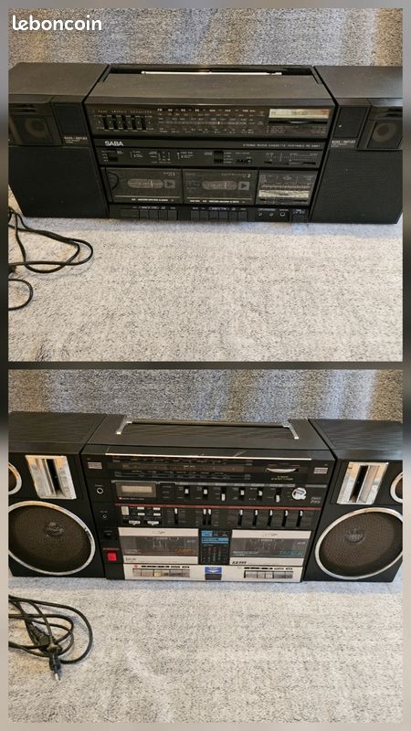 Lot de 2 Ghetto blaster boombox (image 1)
