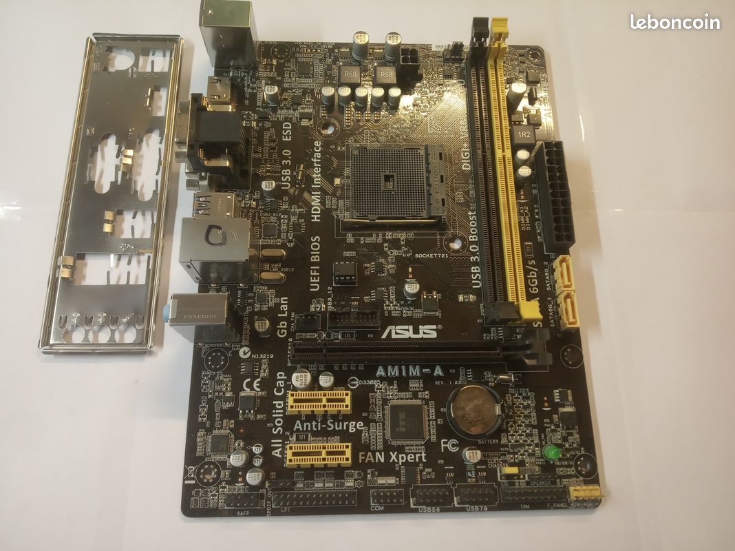 Carte Mère ASUS AM1M-A - Révision 1.03 - Socket FS1B - Occasion Fonctionnelle