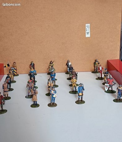 Lot De Soldats De Plomb Peints - Époque Premier Empire - Pièces De Collection Françaises