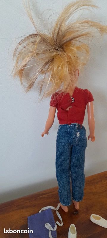 Poupée Barbie Jeans Skipper 3902 De 1981 - Mattel Philippines - Vintage Avec Accessoires