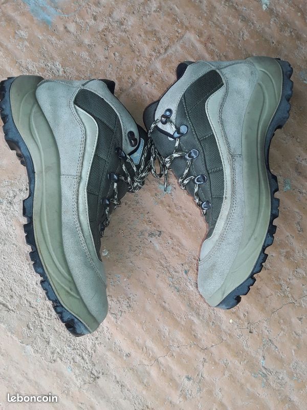 Randonnée chasse pêche Chaussures montagne en cuir pour marcheur