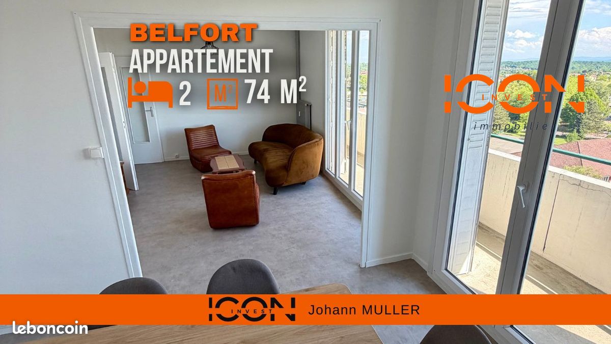 Appartement 4 pièces 74 m² · à Belfort · 74 m² · 44 500 €