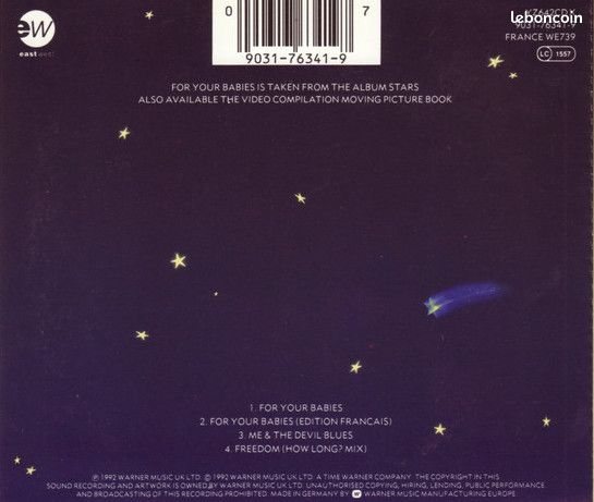 Simply Red – For Your Babies (2 versions) - Me & The Devil Blues - Freedom - CD Maxi-Single 4 tracks, EastWest / Warner Music 9031-76341-9, YZ642CDX - Collectors Edition Holographic Disc, 1992 (image 2)