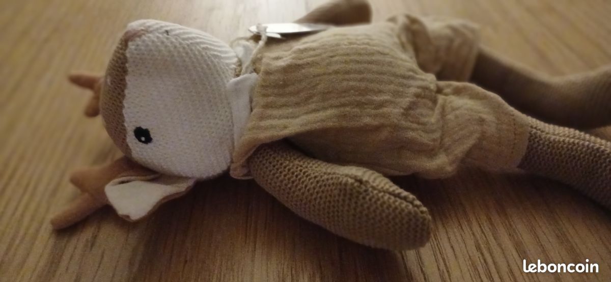 Peluche cerf beige (image 3)