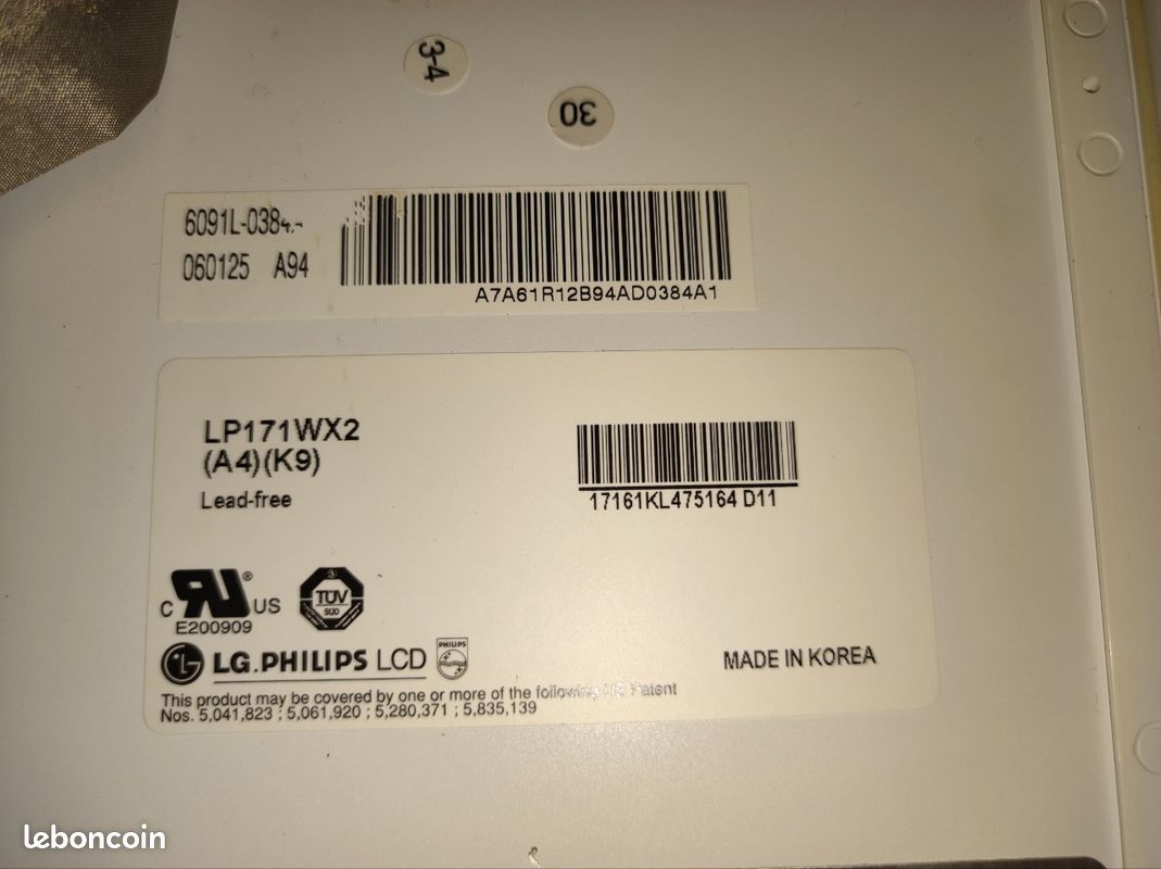 Dalle écran LCD 17" LG/Philips LP171WX2 (image 3)
