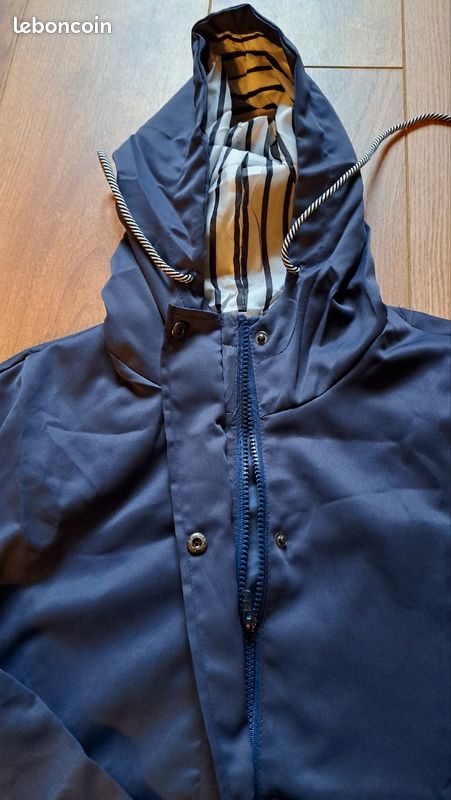 Imperméable bleu marine taille 40 femme (image 3)