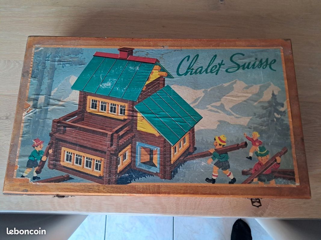 Chalet Suisse Ancien En Bois - Vintage Années 60 - Dans Son Jus