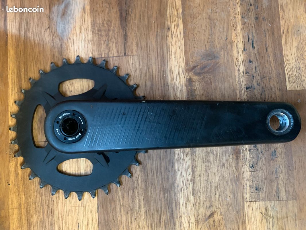 Pédalier VTT Manivelle 170mm - 3 Plateaux (27/30 Vitesses) - Pignon Intégré Creux - Neuf
