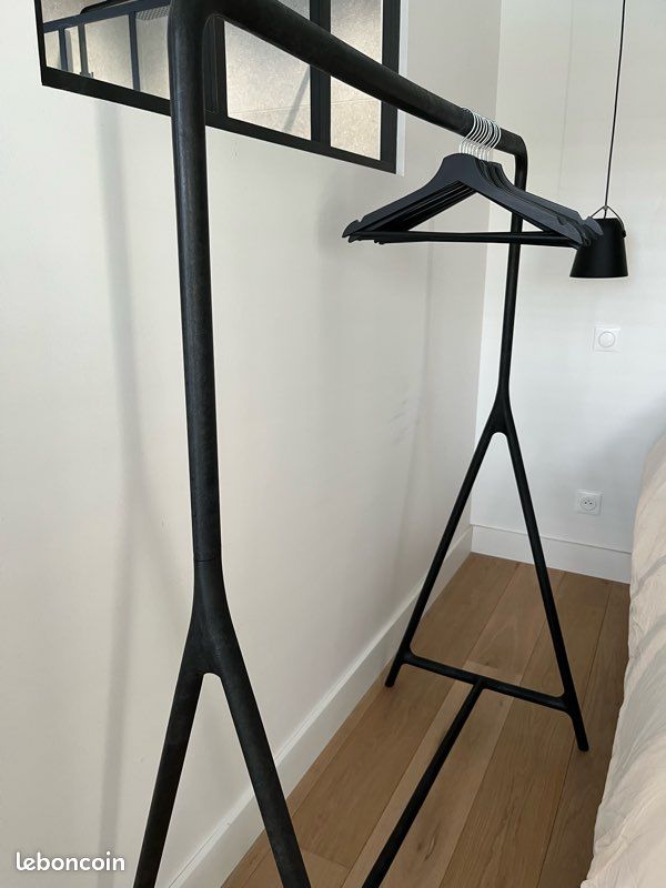 Portant à Vêtements IKEA TURBO – 117x59x148 Cm, Noir, Intérieur/extérieur, Neuf