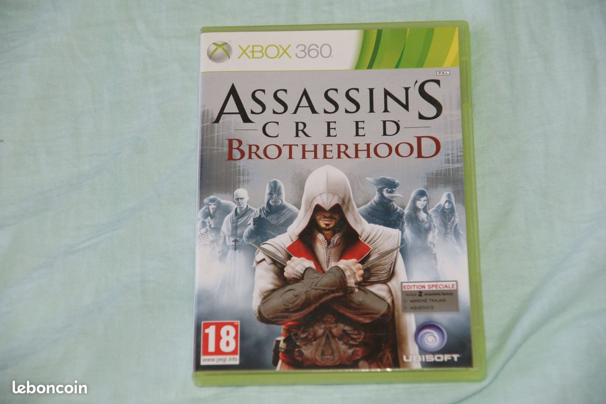 Jeu Assassin's Creed Brotherhood Pour Xbox 360 - Version PAL FR Complète, Testée, Bon état