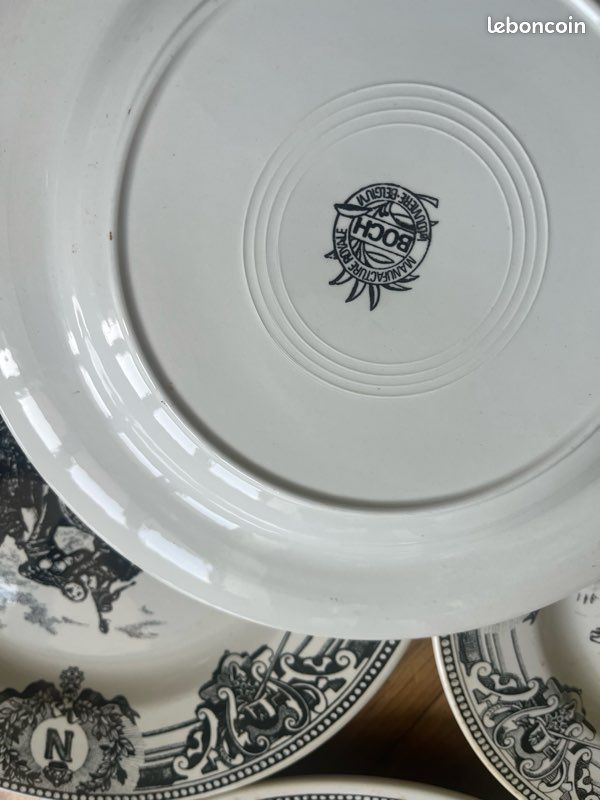 5 assiettes anciennes Bataille Napoléon / Boch (image 4)