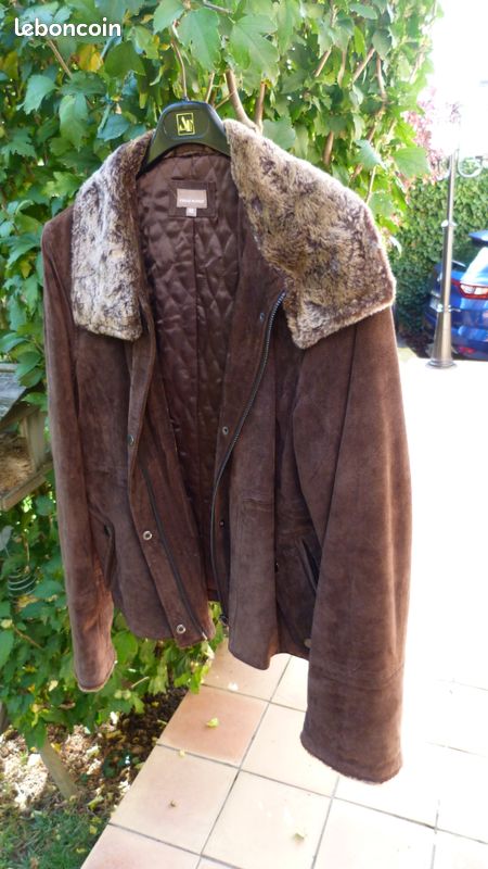 Manteau femme quasi neuf 100% croûte de porc (image 1)