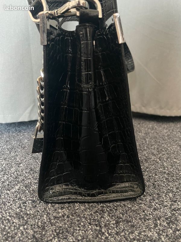 Sandales noires à franges en cuir | The Kooples - France