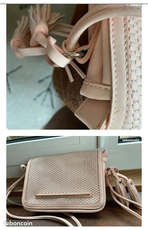 Sac rose minelli comme neuf (image 5)