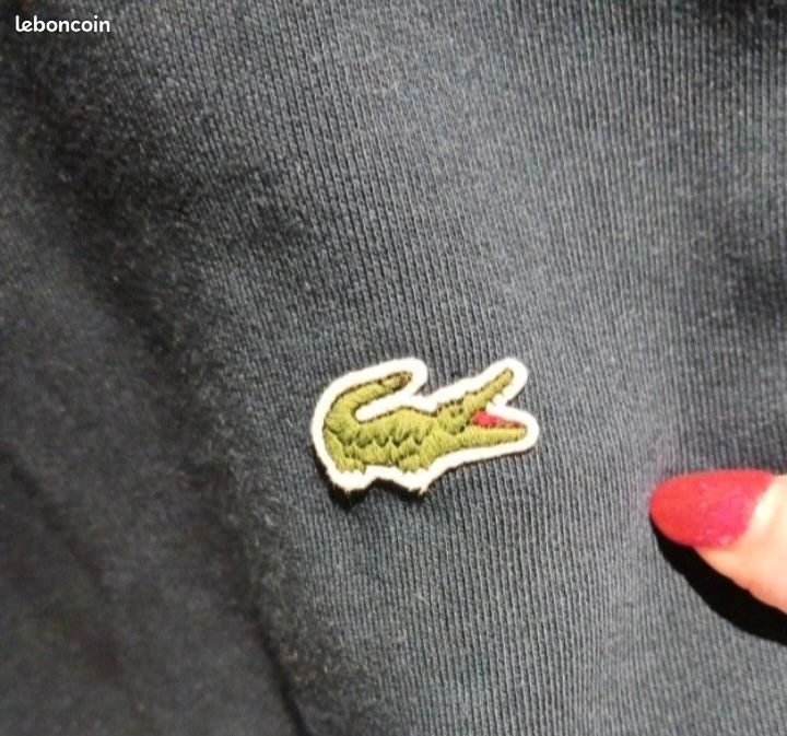 Sweat pull S lacoste bleu marine (image 3)