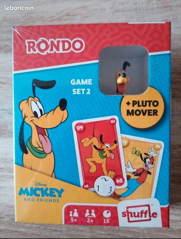 Jeu de cartes Rondo Shuffle avec la figurine Pluto (image 1)