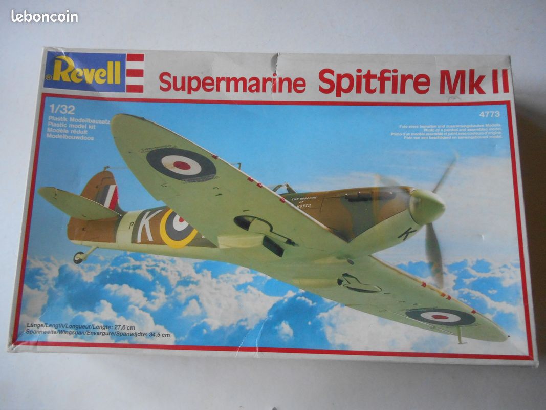 Revell 1/32 spitfire MKII de 1987 (image 1)