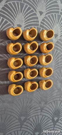 58 godets coquilles à escargots en grés céramique pour