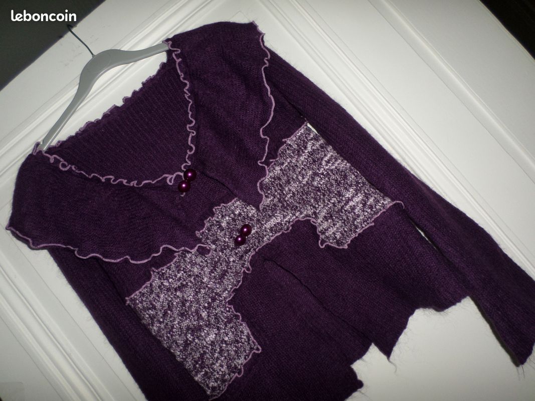SUPERBE pull aubergine - T 38/40 (image 2)