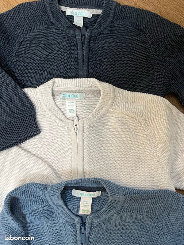 Lot 3 gilets et body Zara 12 mois (image 2)
